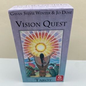 The Vision Quest Tarot Deck 78 Card set and Book by Gayan Sylvie Winter Jo Dosé